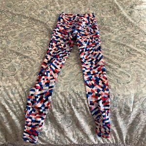 Lululemon leggings, patriotic pattern!
